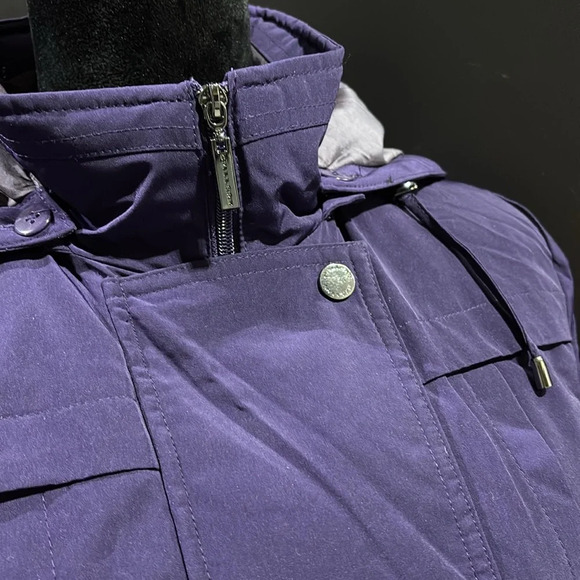 Gallery NY Waterproof Parka/winter coat,removable hood, zip/snap up, pockets - Picture 2 of 16